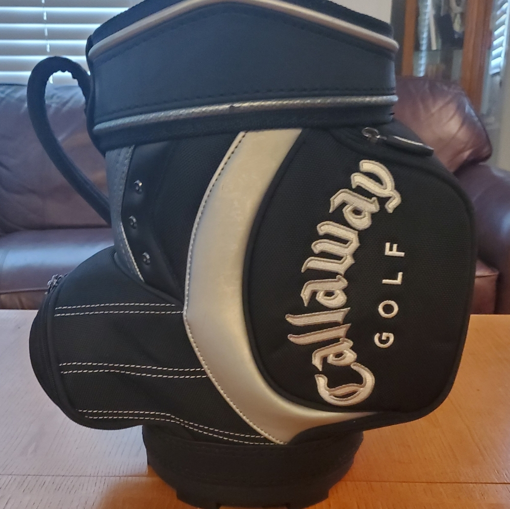 Callaway Mini Golf 16"H Bag Display/Trash Can/Cooler/ Range Ball Den Caddy NWOT